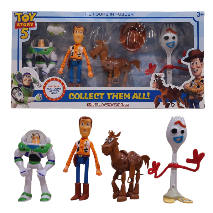 Toy Story 5 Pack of 4 Character Set Action Figure For Kids Daraz.pk