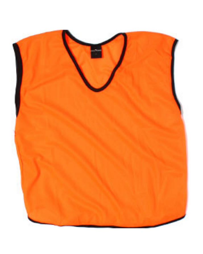 Football Bibs Vest In Mesh Training Vest  football hockey vest Blue 12 Pcs. Junior size