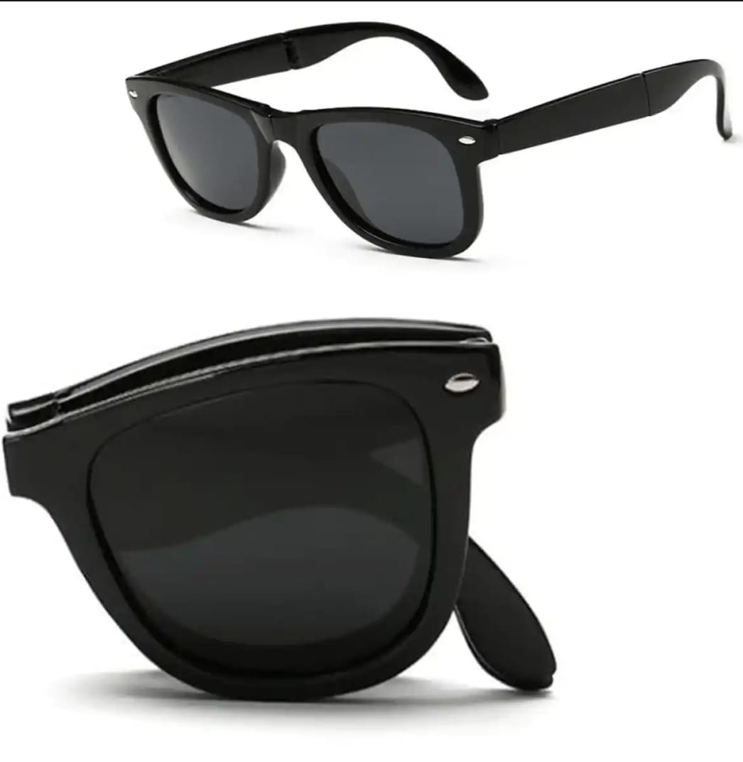 Folding Sunglasses - Retro Driving Sun Glasses For Girls Square Frame - Travel Fishing Hiking Eyewear UV400 Glasses For Boys Eyeglasses For Men/Women