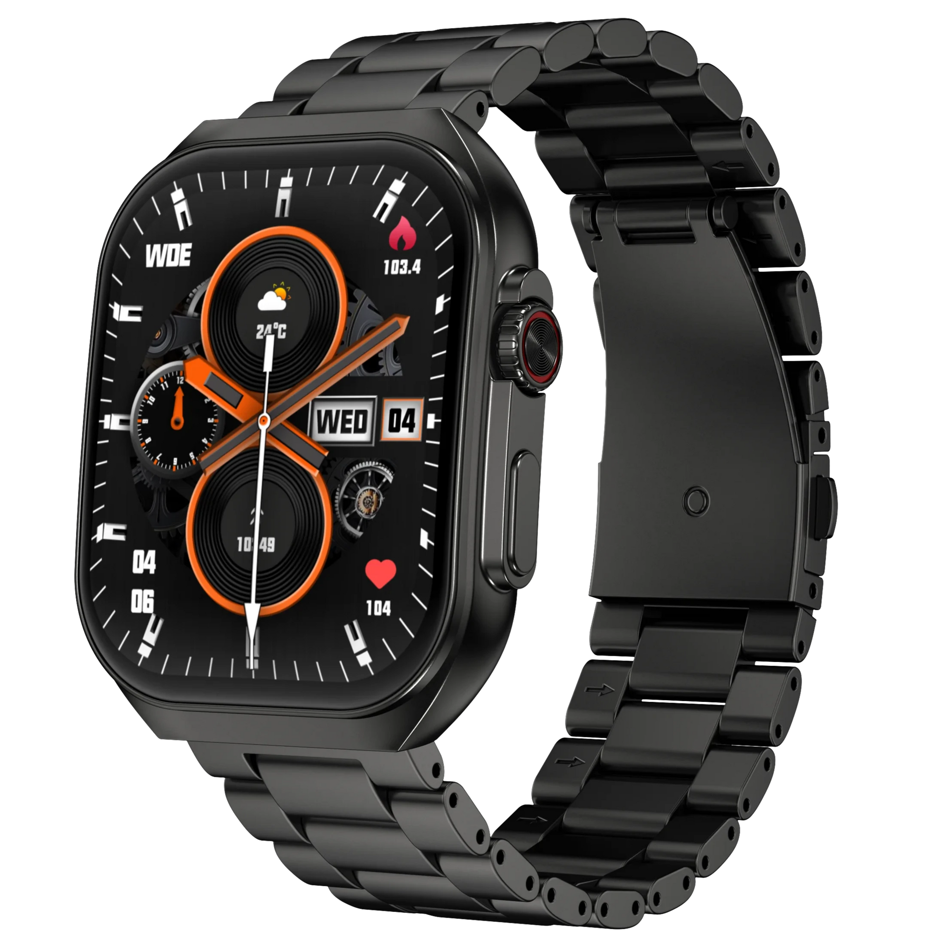 Zero® Elite Smart Watch | 2.04" AMOLED Display, Bluetooth 5.3, Health Monitoring, IP67 Waterproof | All-in-One Fitness and Lifestyle Smartwatch