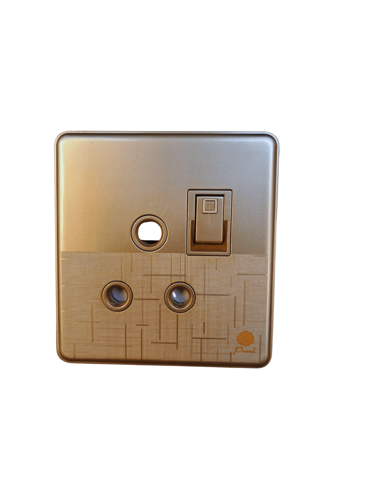 8 Switches+2 Sockets China Fitting Board Plate Pearl Golden Metal ...