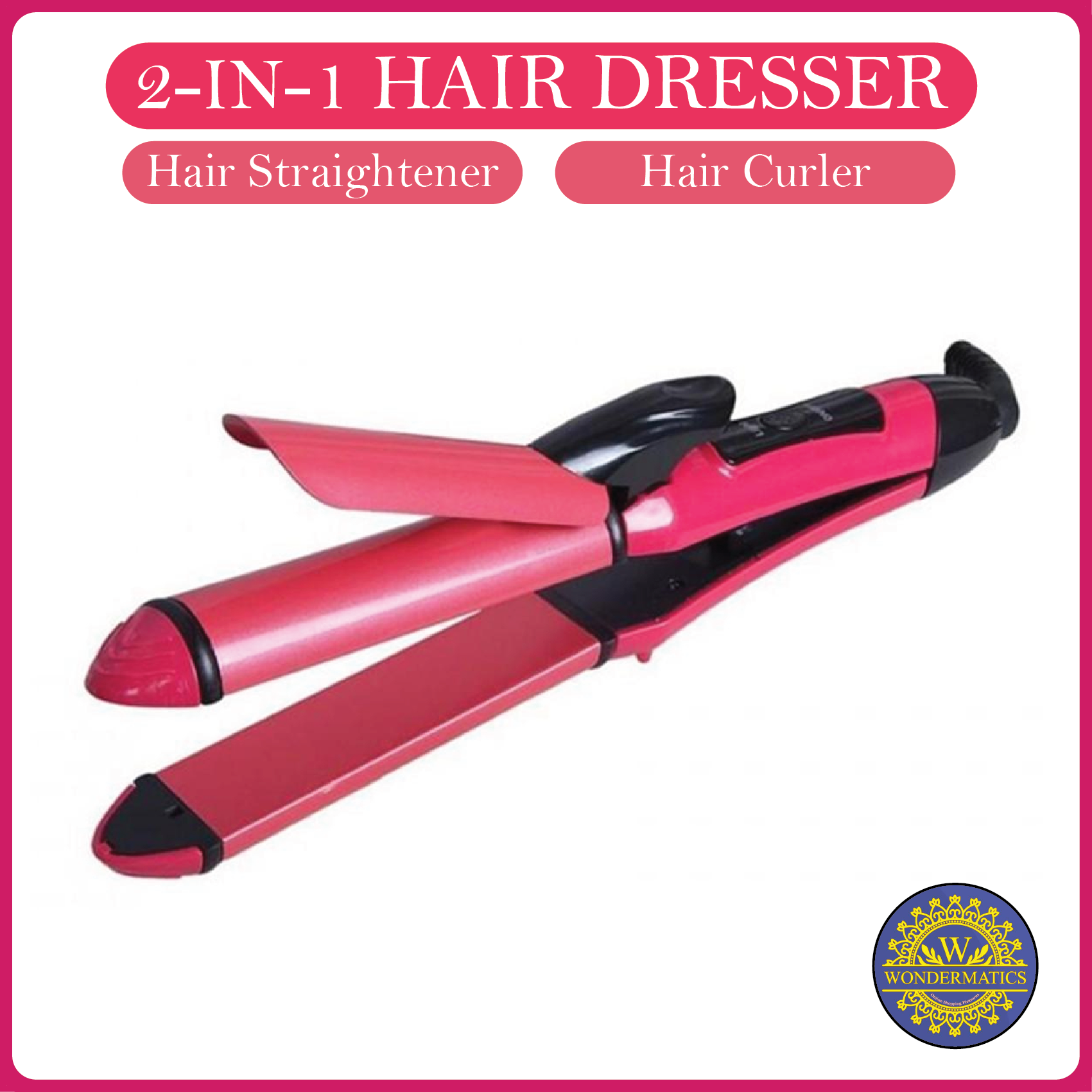 Original nova 2-in-1 hair straightener and hair curler, hair ...