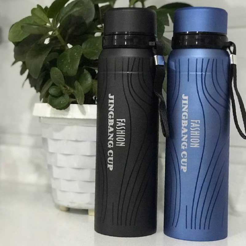 800Ml Beautiful Stainless Steel Sports Water Bottle Vacuum Flask - Double Layer Insulation Vacuum Flask Hot And Cold Water Bottle / Traveling Bottle