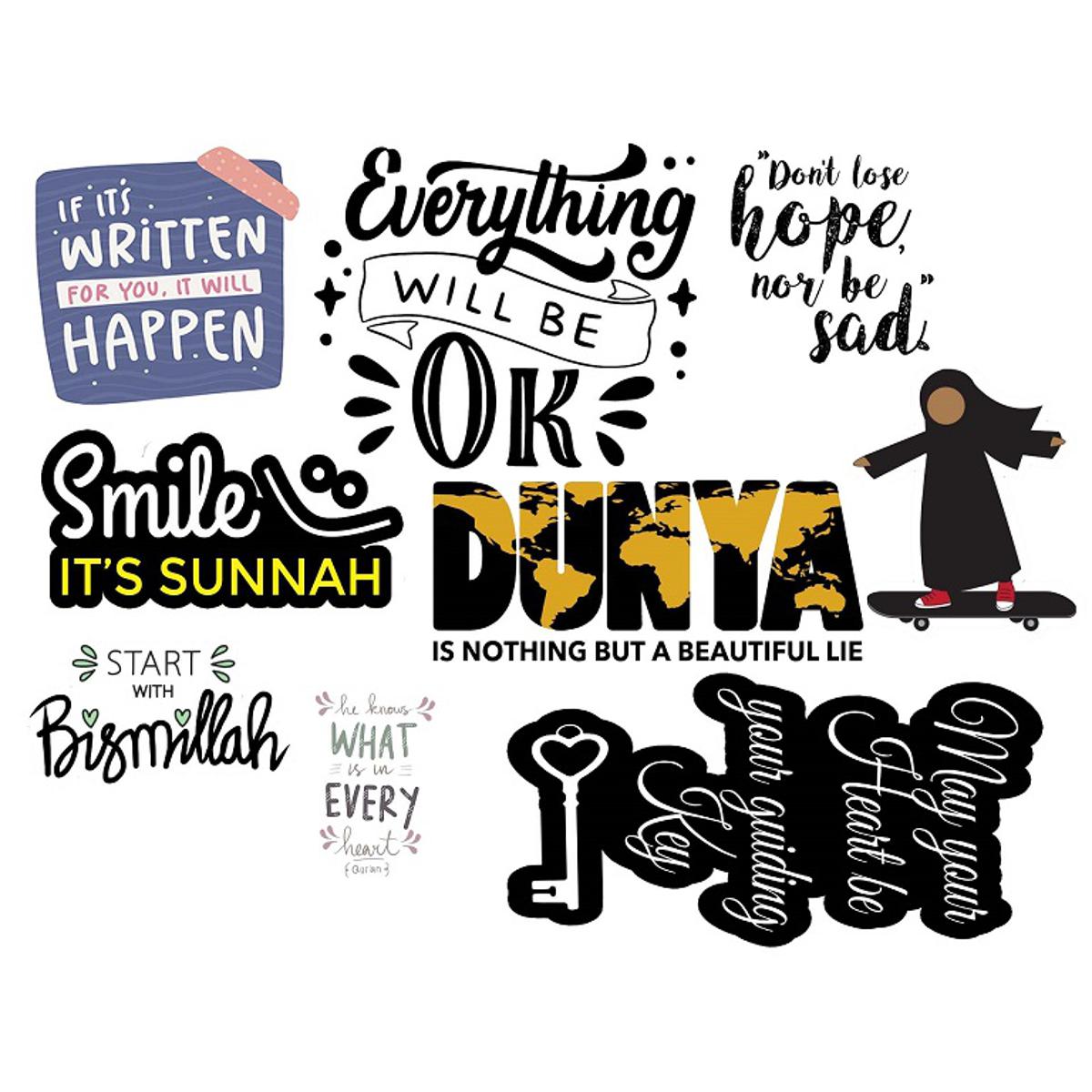 Islamic Stickers for Mobile Islamic Stickers for Laptop Daraz.pk