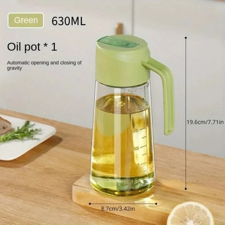 200ml Stainless Steel Olive Oil Sprayer Bottle with Adjustable Nozzle and Leak-Proof Design
