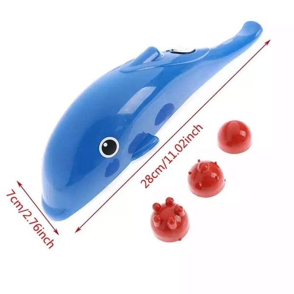 Dolphin Handheld Body Massager for Pain Relief with Powerful Vibration For  Unisex body vibration massage machine fish massage Dealsure Massager with  Vibration, Magnetic, Fat Infrared Therapy to Aid in Stress power source