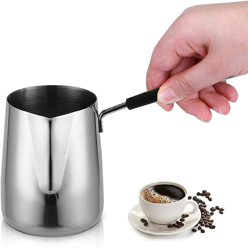 Stainless Steel Butter And Coffee Warmer Turkish Coffee Pot Mini Butter Melting Pot And Milk Pot With Spout 21 Stainless Steel Butter And Coffee Warmer Turkish Coffee Pot Mini Butter Melting Pot And Milk Pot With Spout