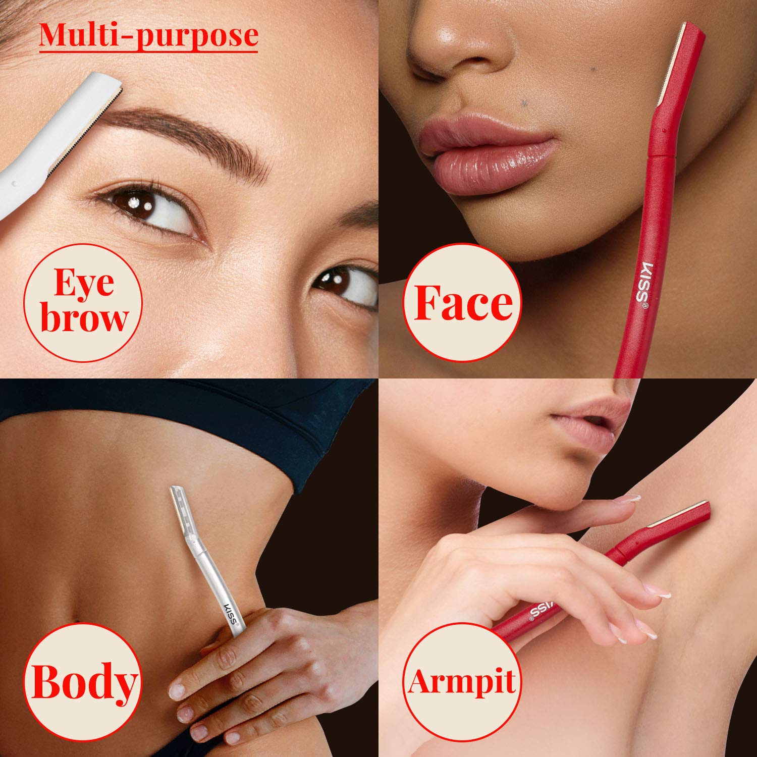 Facial Hair Eyebrow Razor Trimmer Shaper Hair Removal Shaving Tools