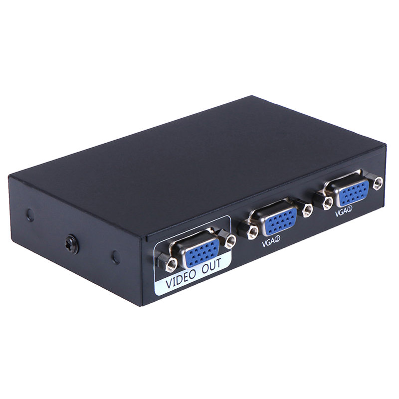 1PCS New 2 Port Computer VGA Switcher Sharer KVM Switch | SMZ Daraz| SkyScraper Store