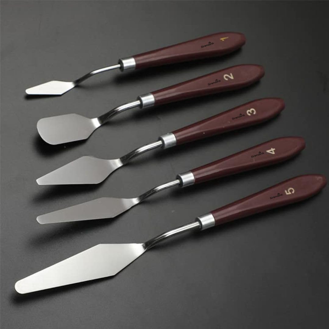Imported 5Piece Wooden Painting Knife Set Daraz.pk