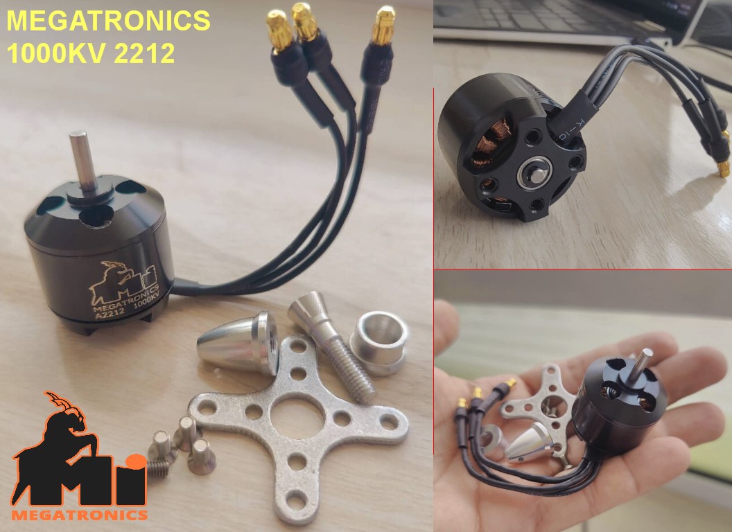 Megatronics RC A2212 1000KV Brushless motor BLDC accessories Parts soldered connectors drones airplane glider