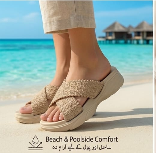 Deluxe Footwear Thick Sole Ladies Slipper | Soft Cloud Cushion Waterproof Sandals for Women | Lightweight Anti-Slip Summer Slides