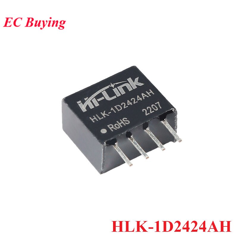 DCDC Isolated Power Module HLK1D2405AH HLK1D2412AH 1W 24V to 5V 12V