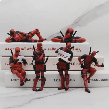 06 Marvel Deadpool Action Figures Mini Doll Car dashboard, desktop, CPU tower Decoration Collectibles
