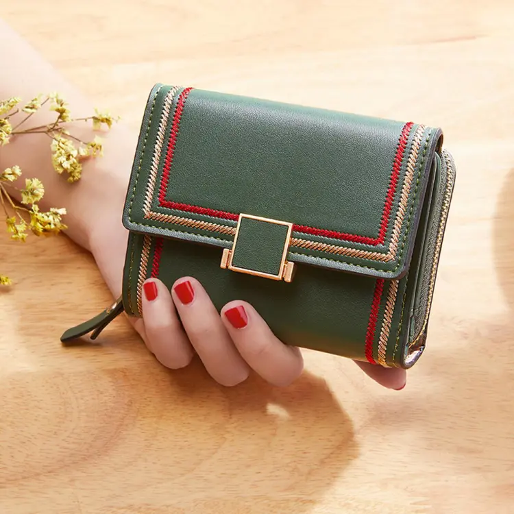 Handy women's grained eco leather zipped wallet - David Jones