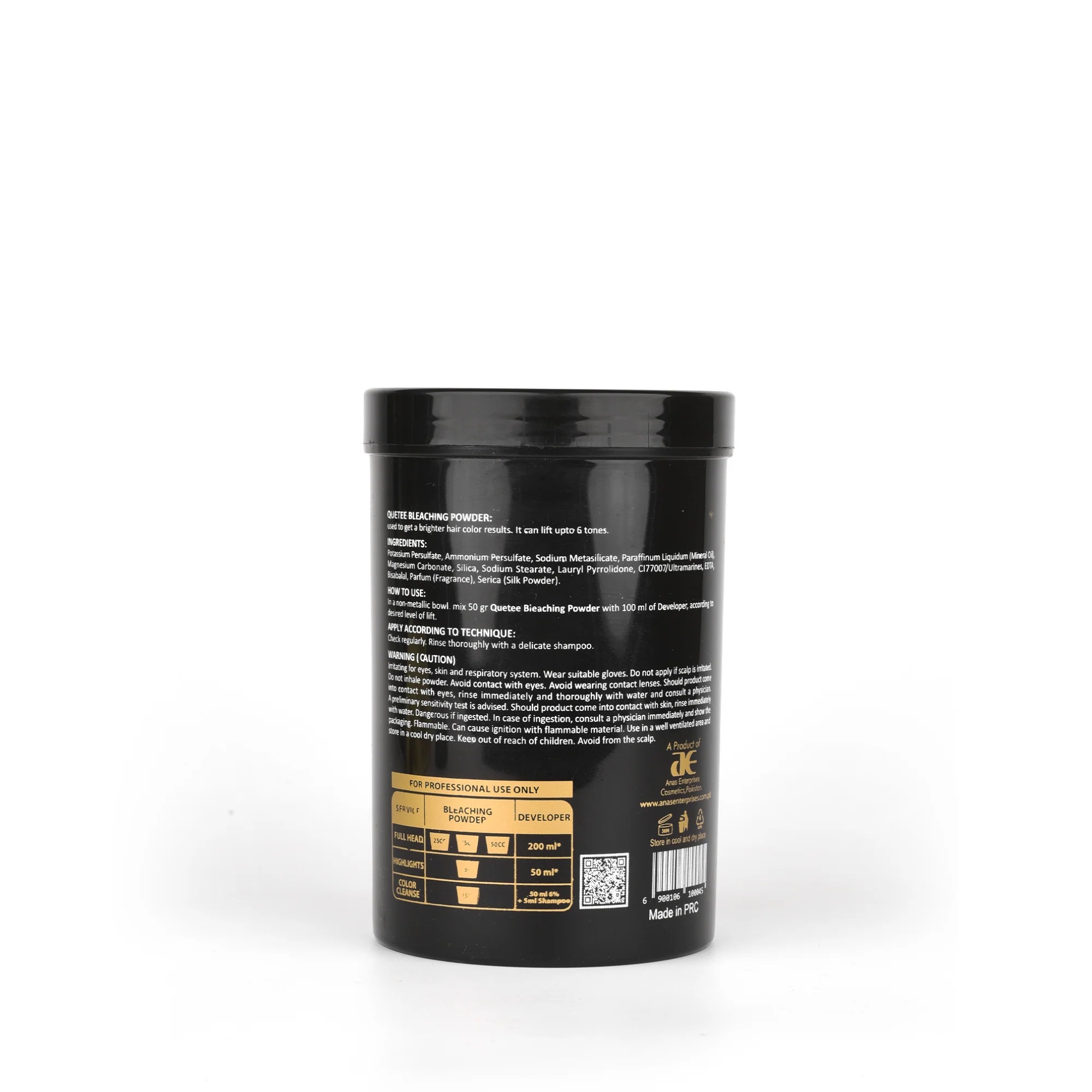 QT Quetee Keratin Complex Jar Bleaching Powder Professional Hair Lightener with Keratin Care Dust-Free, Fast Acting & Even Lift Formula for Salon & Home Use