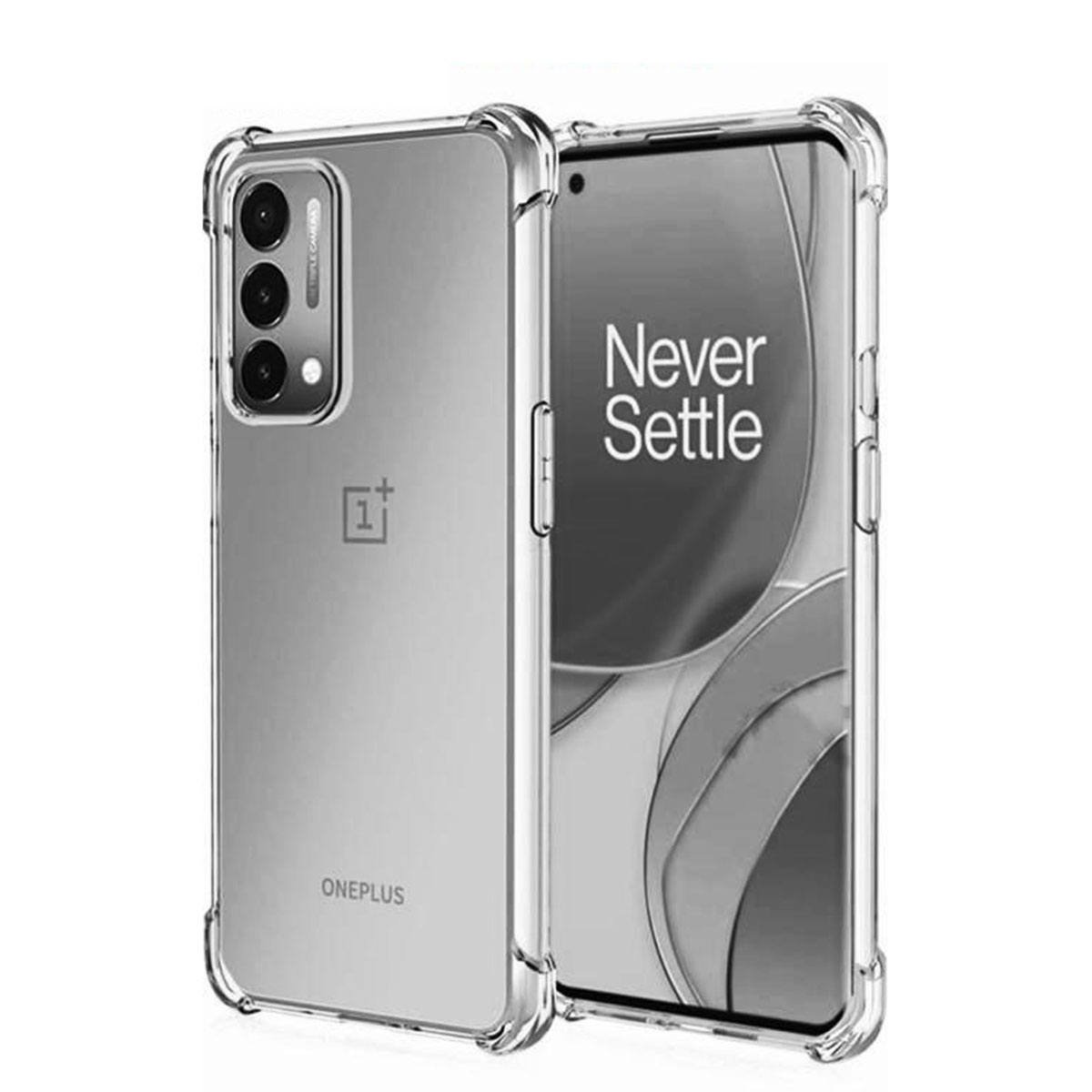 Shockproof Gradient Case For OnePlus Nord N200 5G – Clear TPU Hybrid, Slim Fit
