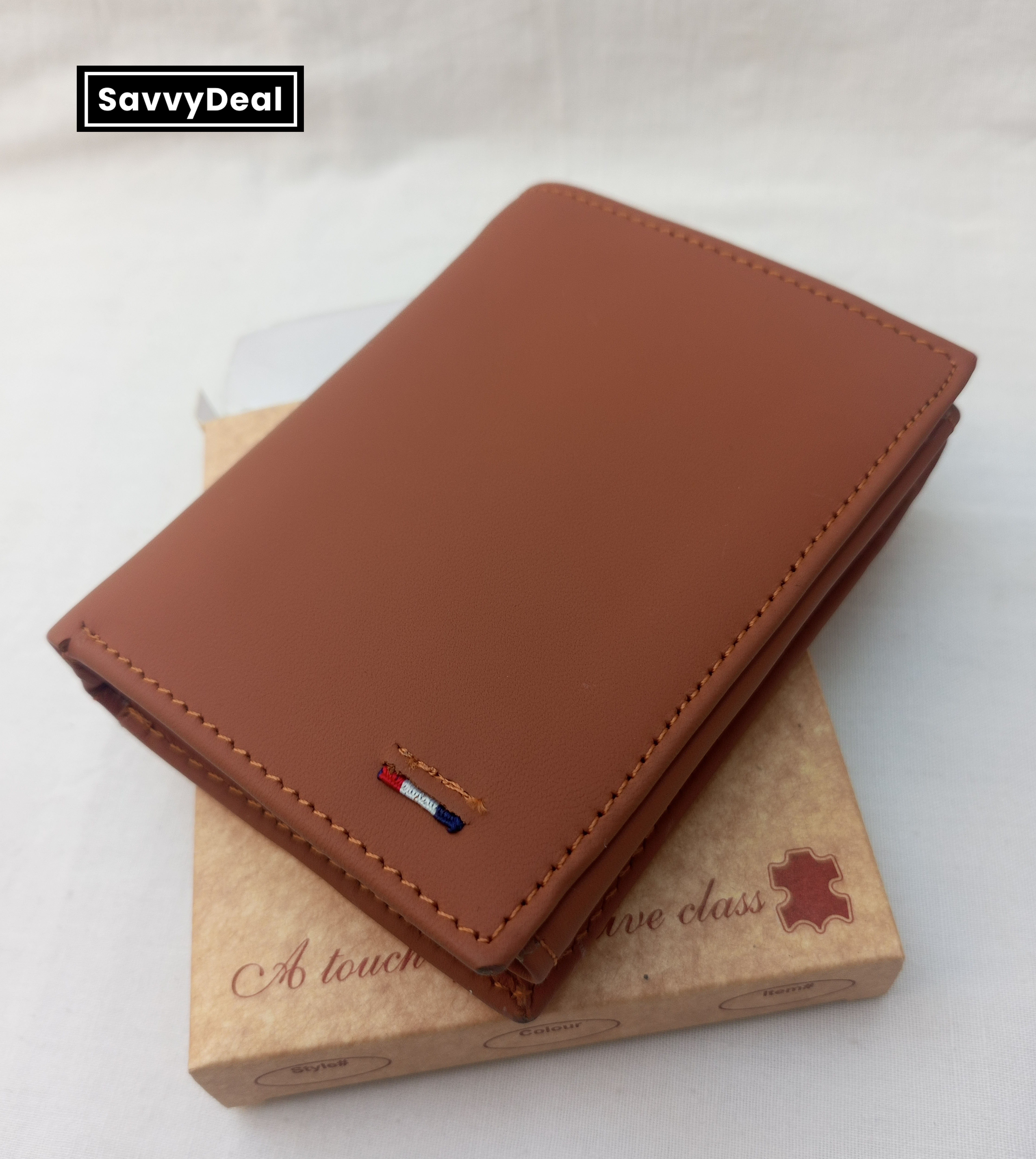 Men Wallet Premium Genuine Cow Leather Trifold Design with Multiple Pockets Coin Purse and Long Wallet Ideal Gift Choice for Men and Boys