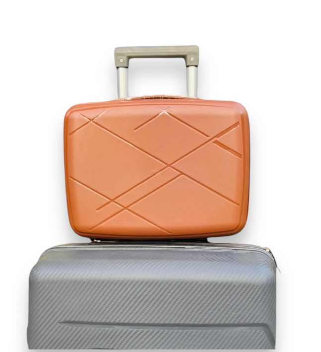 Beauty 14 Inch Suitcase Waterproof Plastic Makeup Storage Box Zipper Travel Cosmetic Bags Case
