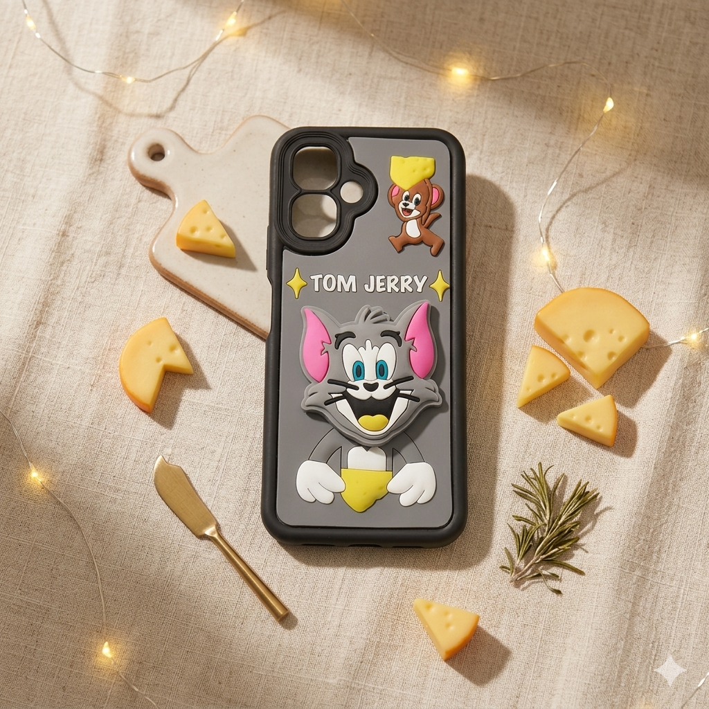 Infinix Smart 10 / Tecno Go 3 Cute Cartoon 3D Soft Silicone Back Cover | Kawaii Teddy, Kitty & Anime Character Cases | Shockproof Anti-Scratch Cute Girls Mobile Cover