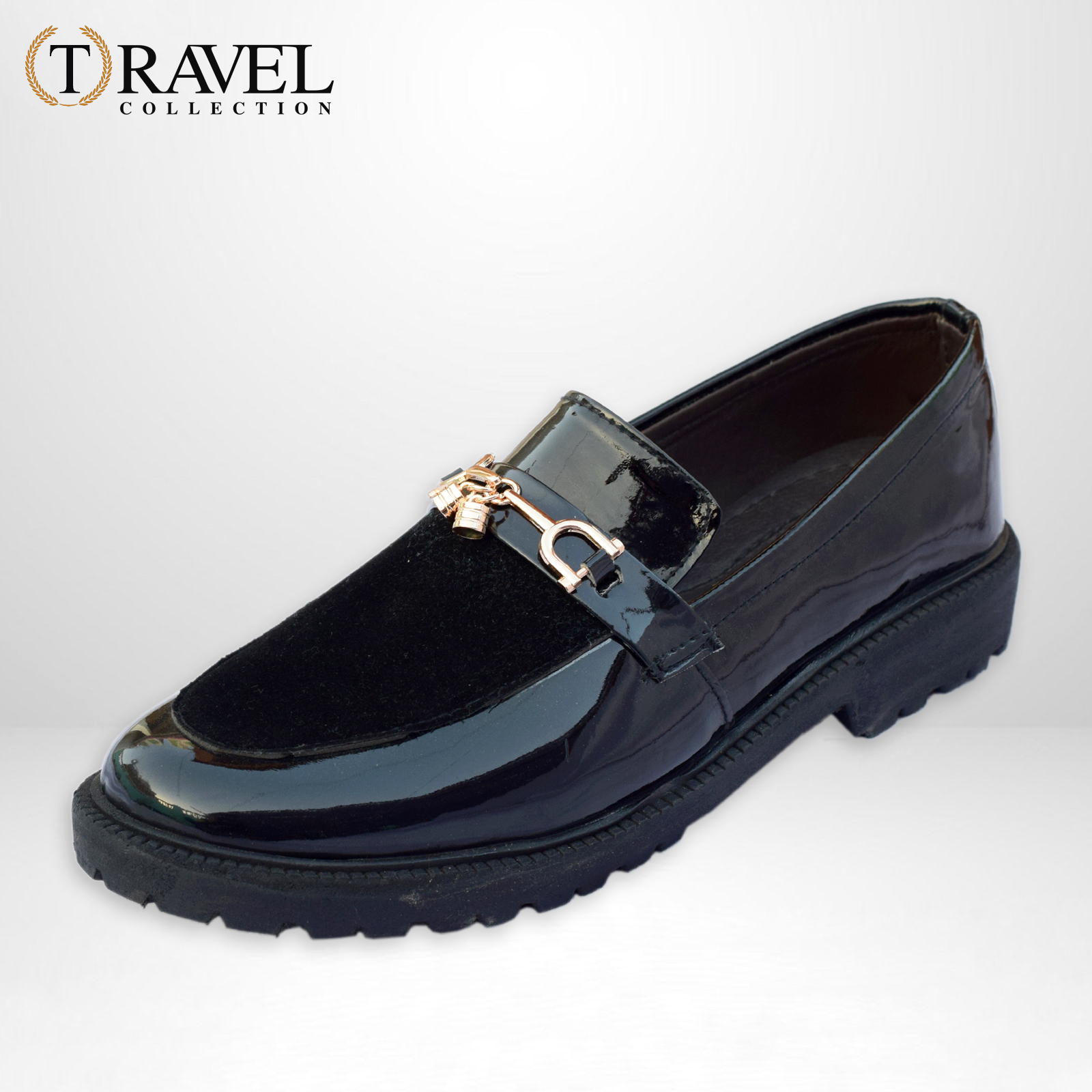 Travel Collection - Chunky Loafers Shoes - Best Quality Formal shoes for men - Black Color