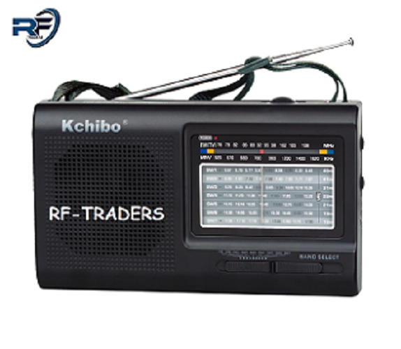 KCHIBO Portable 9 Band World Receiver Radio FM (TV1)/MW/SW1-7