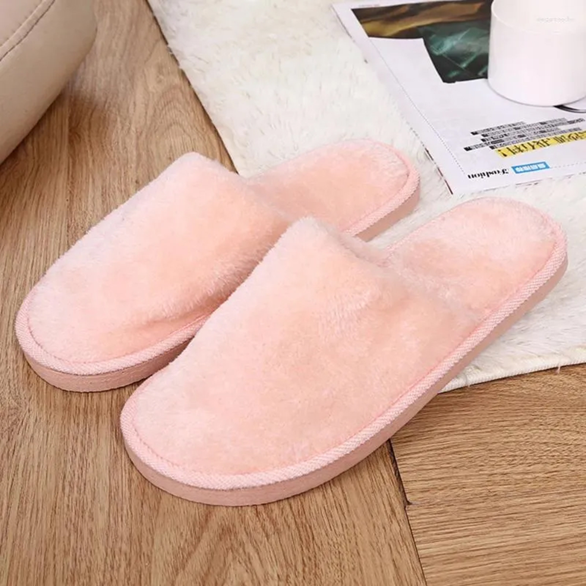 Multi-Color Soft Cotton Slippers for Men and Women - Unisex Indoor Spa Slippers