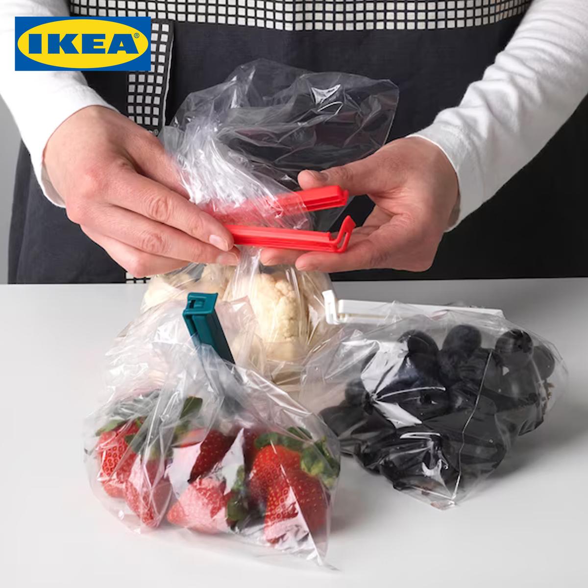 IKEA Sealing clips set of 10 assorted colors mixed colors mixed