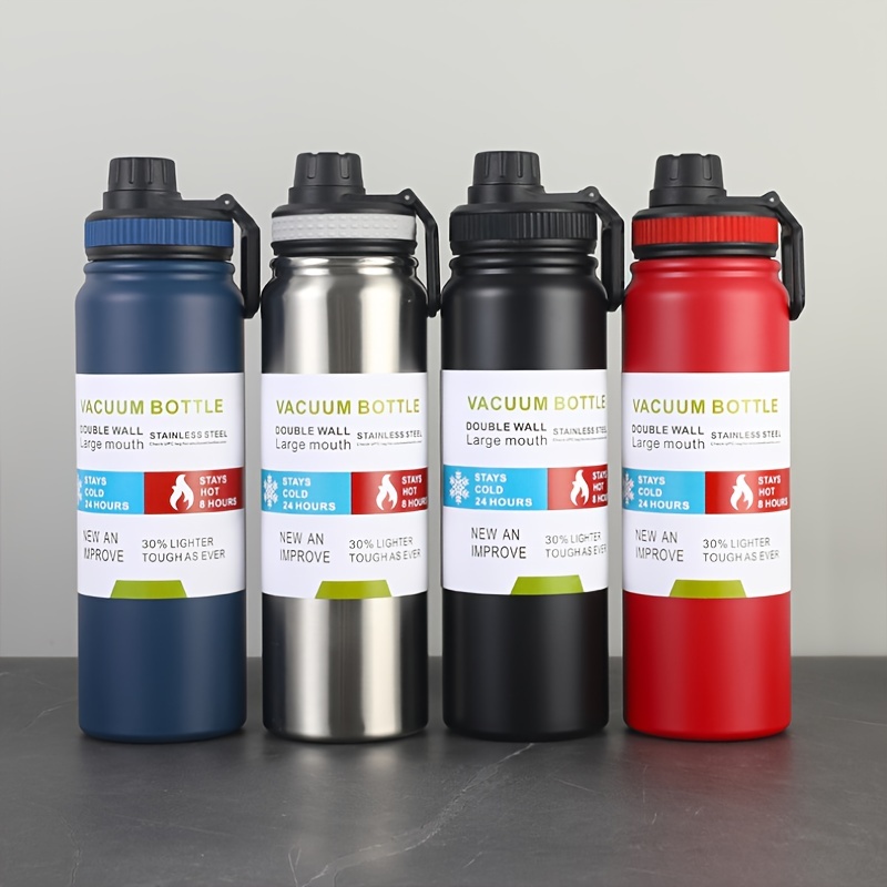 waterbottle - water bottle - steel water bottle - temperature water bottle - vaccum bottle - stainless Steel Vacuum Insulated Thermos 800ml (1pcs) Stainless Steel Thermal Bottle for Hot and Cold Beverages with Coffee Water Cup Travel Kit Perfect Gift