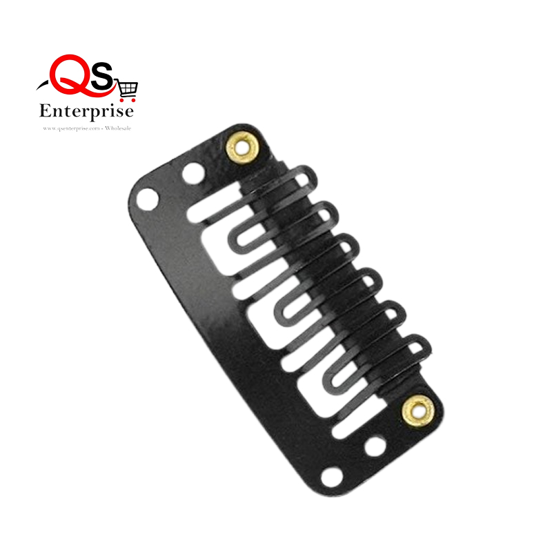 Hair Fixing clips for WIGS or HAIR Extensions Specially Designed for Men/Women Units - Black