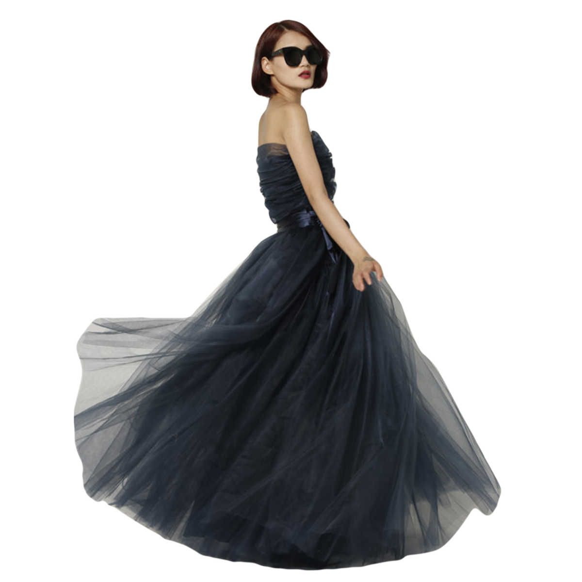 Women's Full Tulle Maxi Skirt – Floor Length Layered Evening Skirt Gown for Weddings & Red Carpet Events
