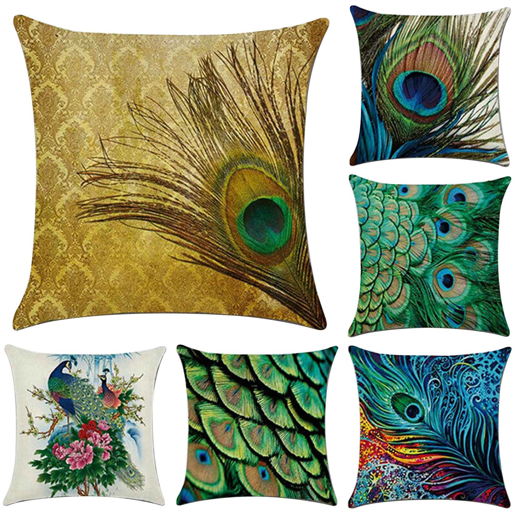 feather pattern cushions
