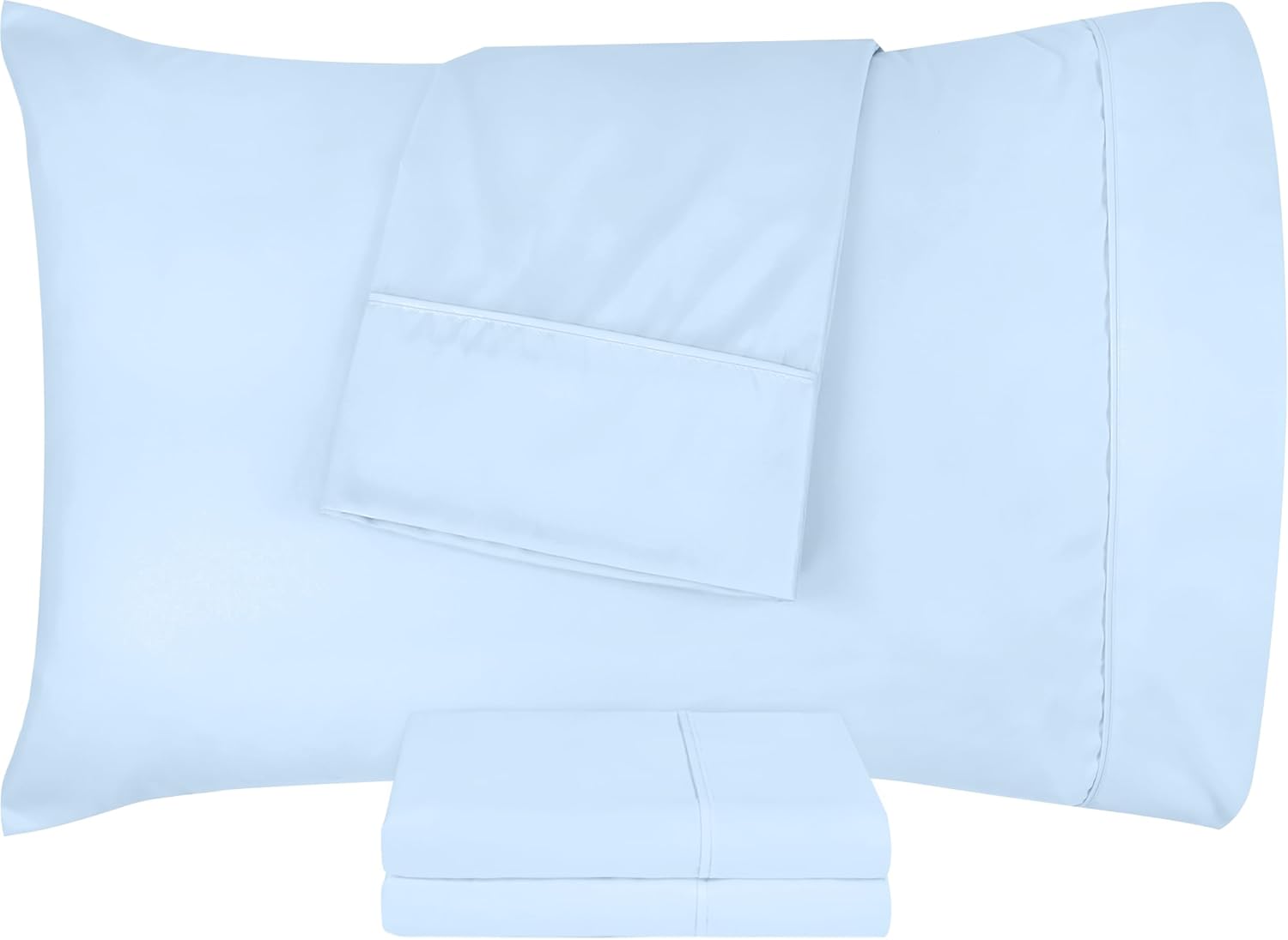 Fast Forward Pillow Cases Pack of 2 Queen Size Pillowcases - Soft Brushed Microfiber with Envelope Closure, Shrinkage & Fade Resistant