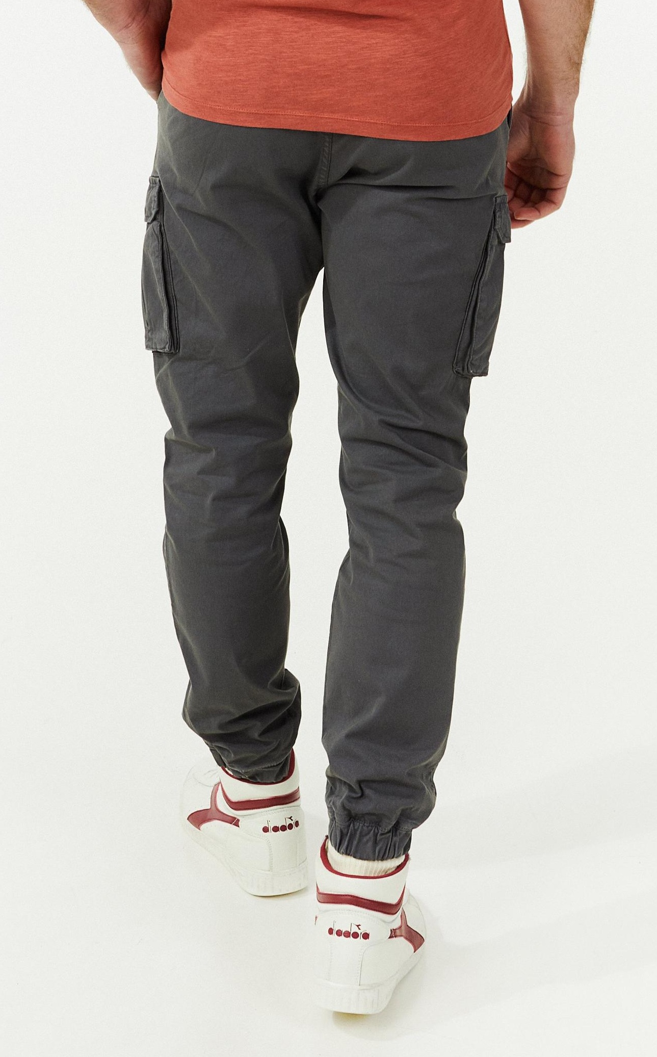 Brown Box Cargo Jogger Trousers for Men