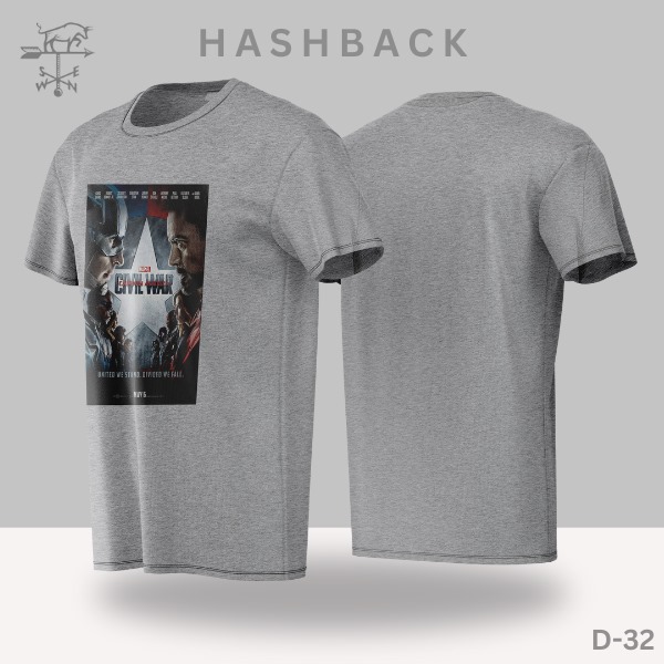 HashBack Printed Crew Neck T Shirt For Men - Round Neck II