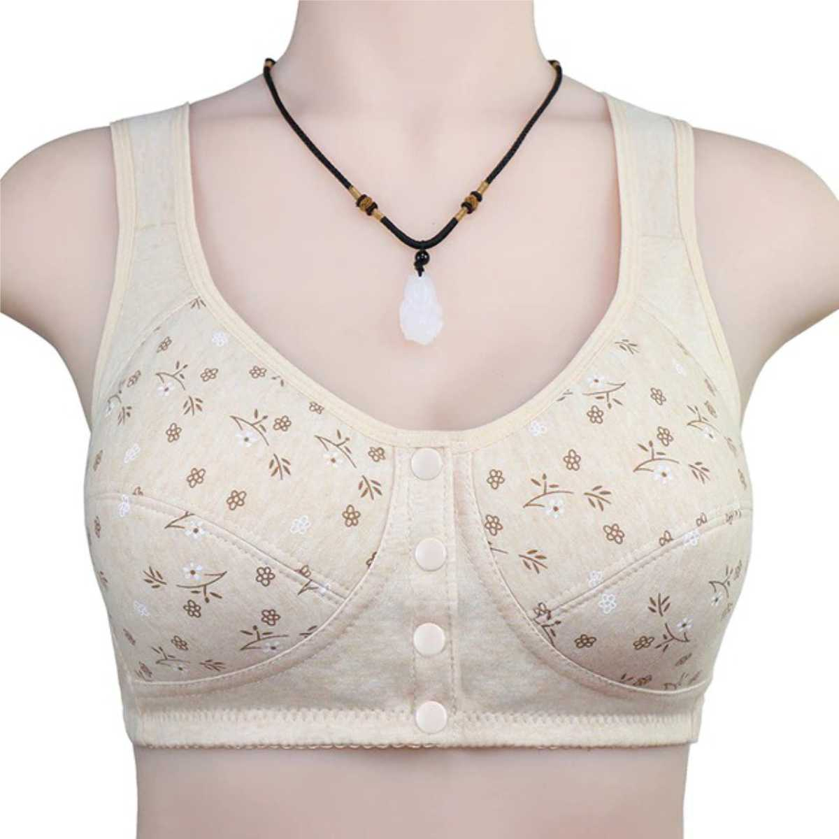 Cotton Maternity Nursing Bra – Front Opening, Non-Padded
