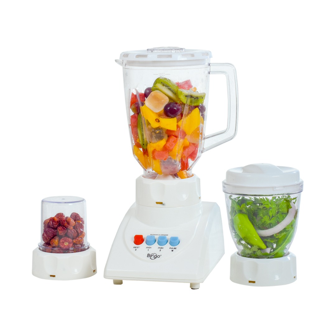 Juicer Blender With Grinder Bingo Deluxe 3 In 1 Bx-495 Ex 2 Speed Control Electric Blender With Grinder