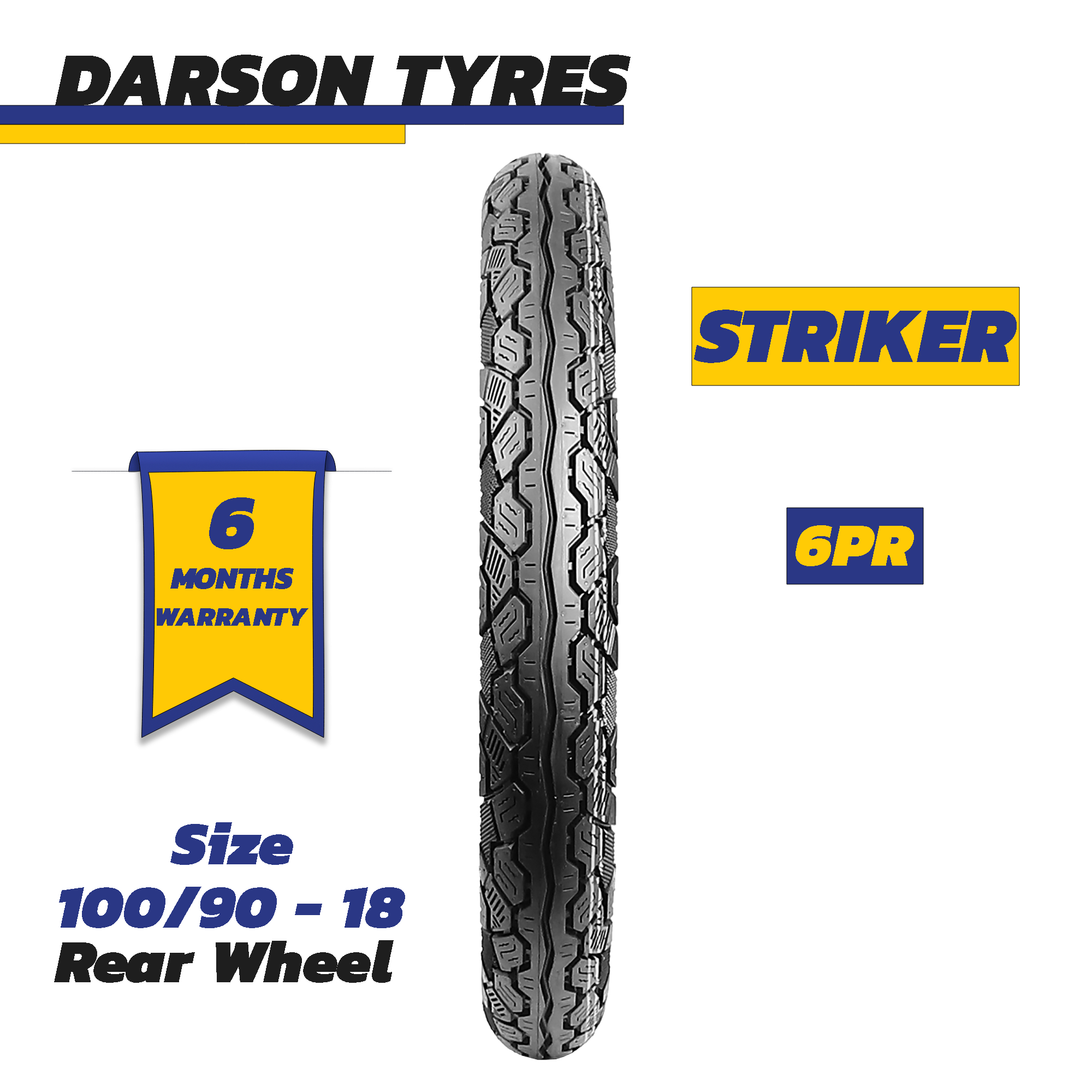 Darson Striker motorcycle tyre pattern