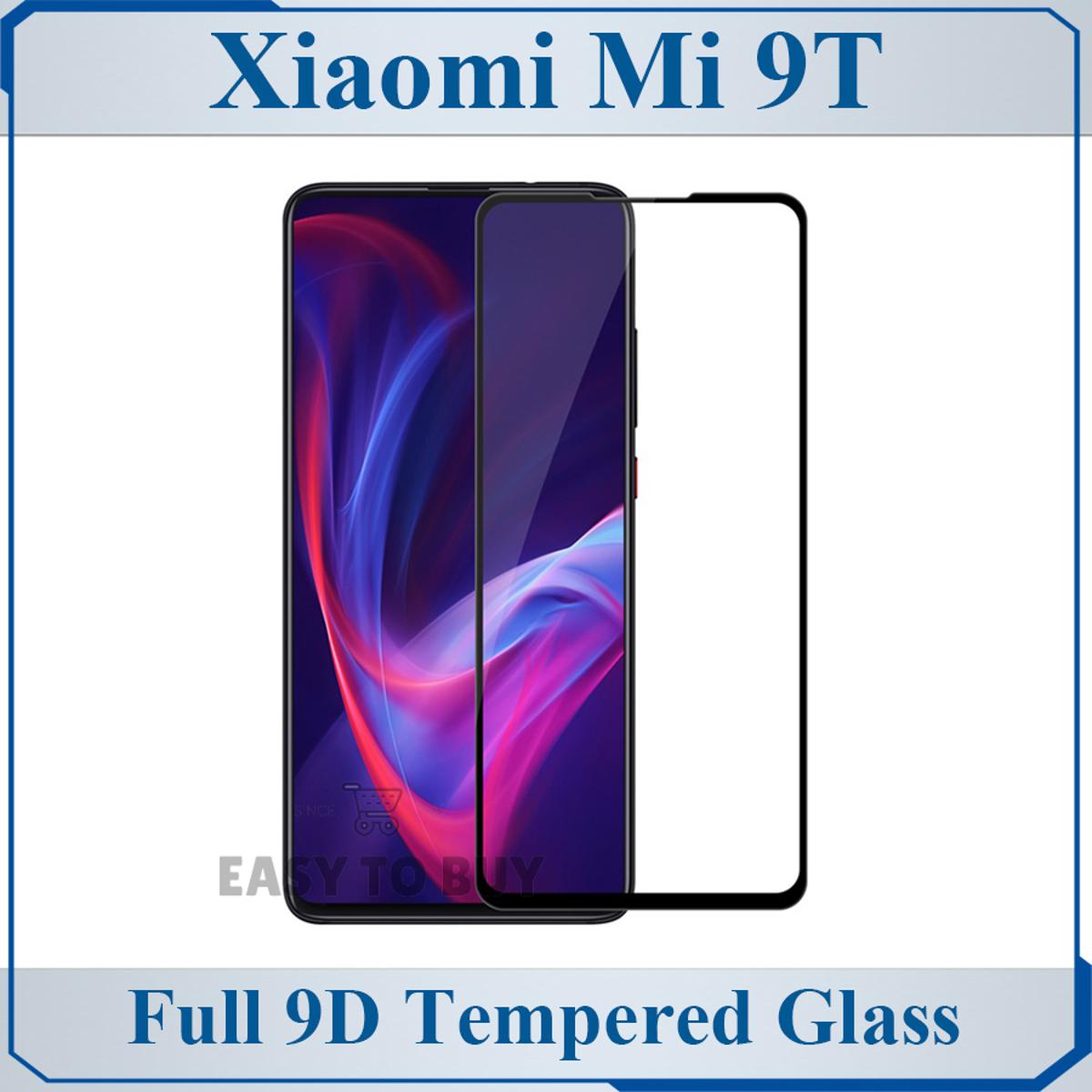 Xiaomi Mi 9T Full Black 9D|5D|6D|10D|11D|21D Tempered Glass Screen Protector Full Glue Edge To Edge For Xiaomi Mi 9T price in Pakistan
