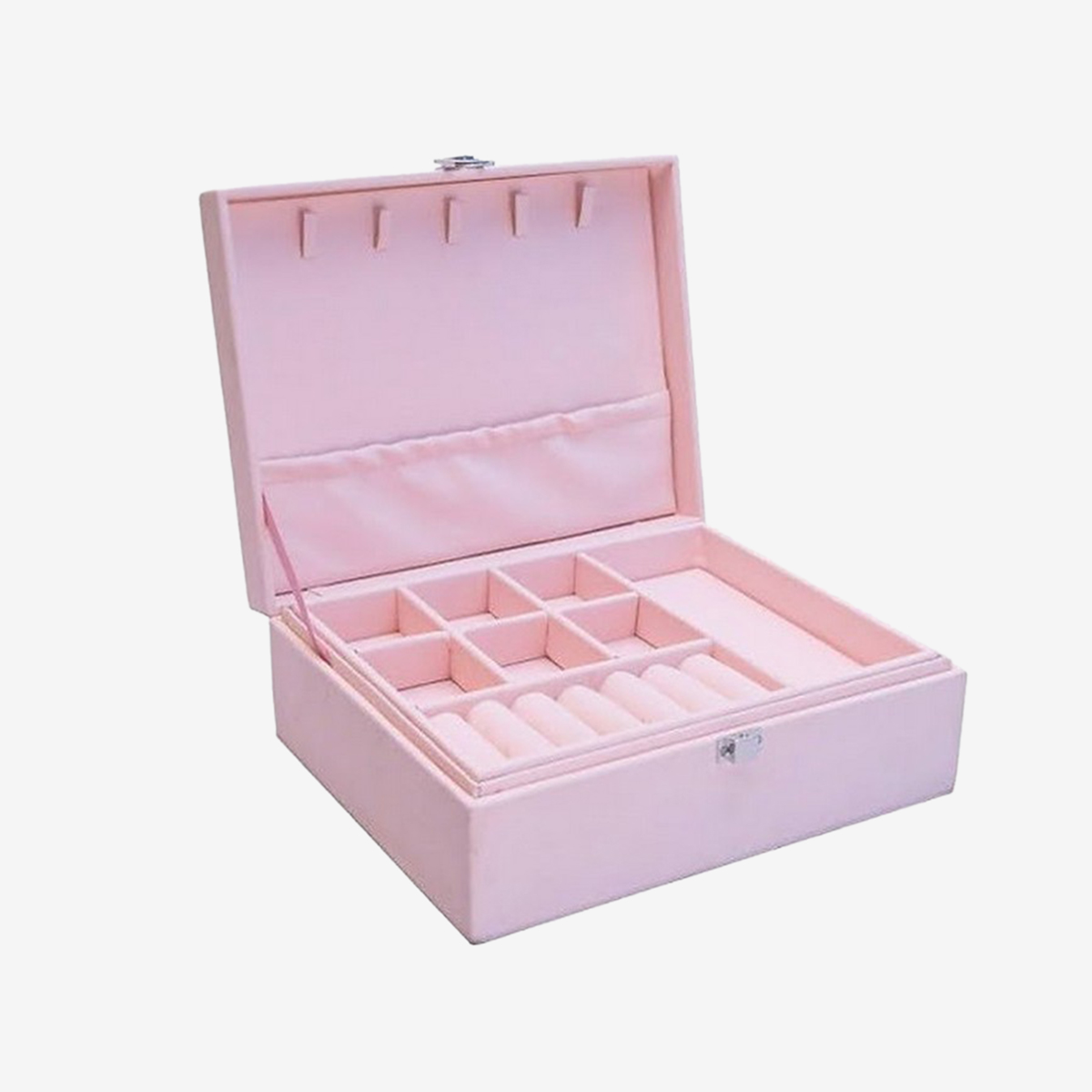 Jewelry organizer Box Women Display Storage Case Large PU Leather
