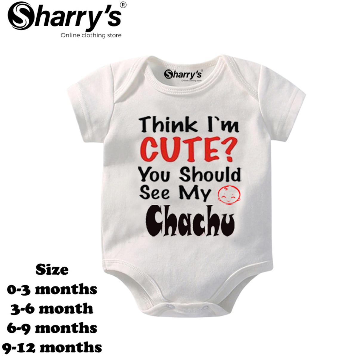 Sharrys Half Sleeves Baby Romper Bodysuit For Babies infant Onesis 0-14 Months Summer Wear Trendy Printed