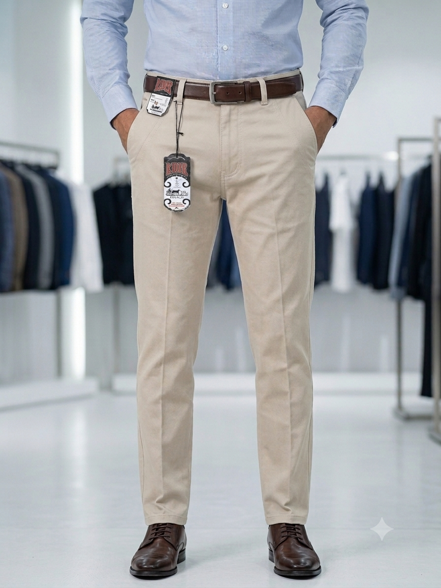 Men's Dress Pant for Men | Daily Office Wear | Slim Fit Formal Pants | Stretchable Chino | Full Length | Regular Fit | Solid Color | All Season Fabric