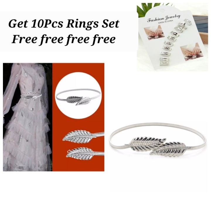 Flower Leaf Shape Belts For Women Wedding Designer Elastic Girl Stretch Skinny Waist Belt Cummerbunds Metal Female Belt get free ring set