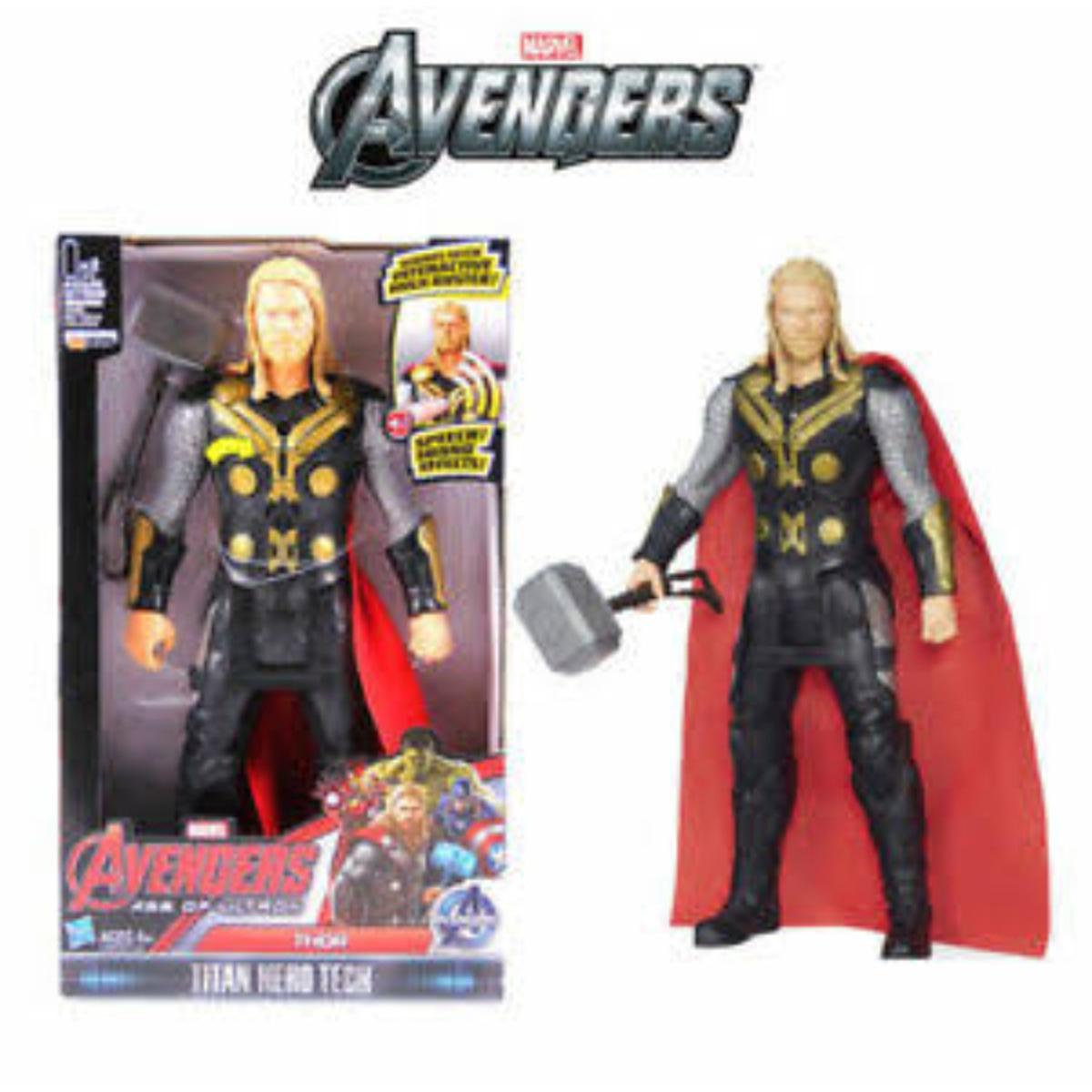 Marvel Avengers Titan Hero Tech Thor Figura Interattiva 30 Cm - Con Suoni E Frasi, Giocattolo Per Bambini Dai 4 Anni