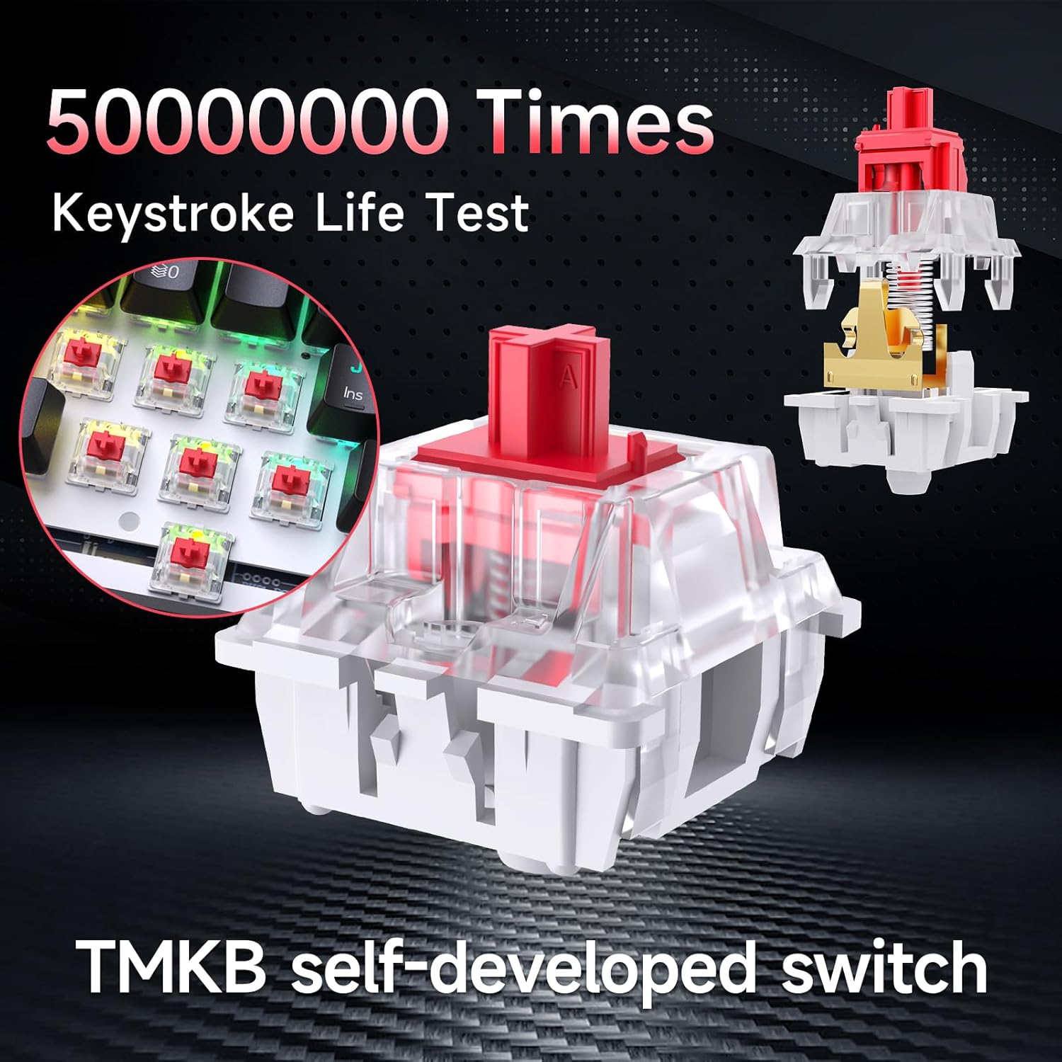 RGB Gaming Keyboard Mechanical Keyboard Blue Switch Wired Wireless Mini RGB Keyboard 87 Keys With And With Out Numpad