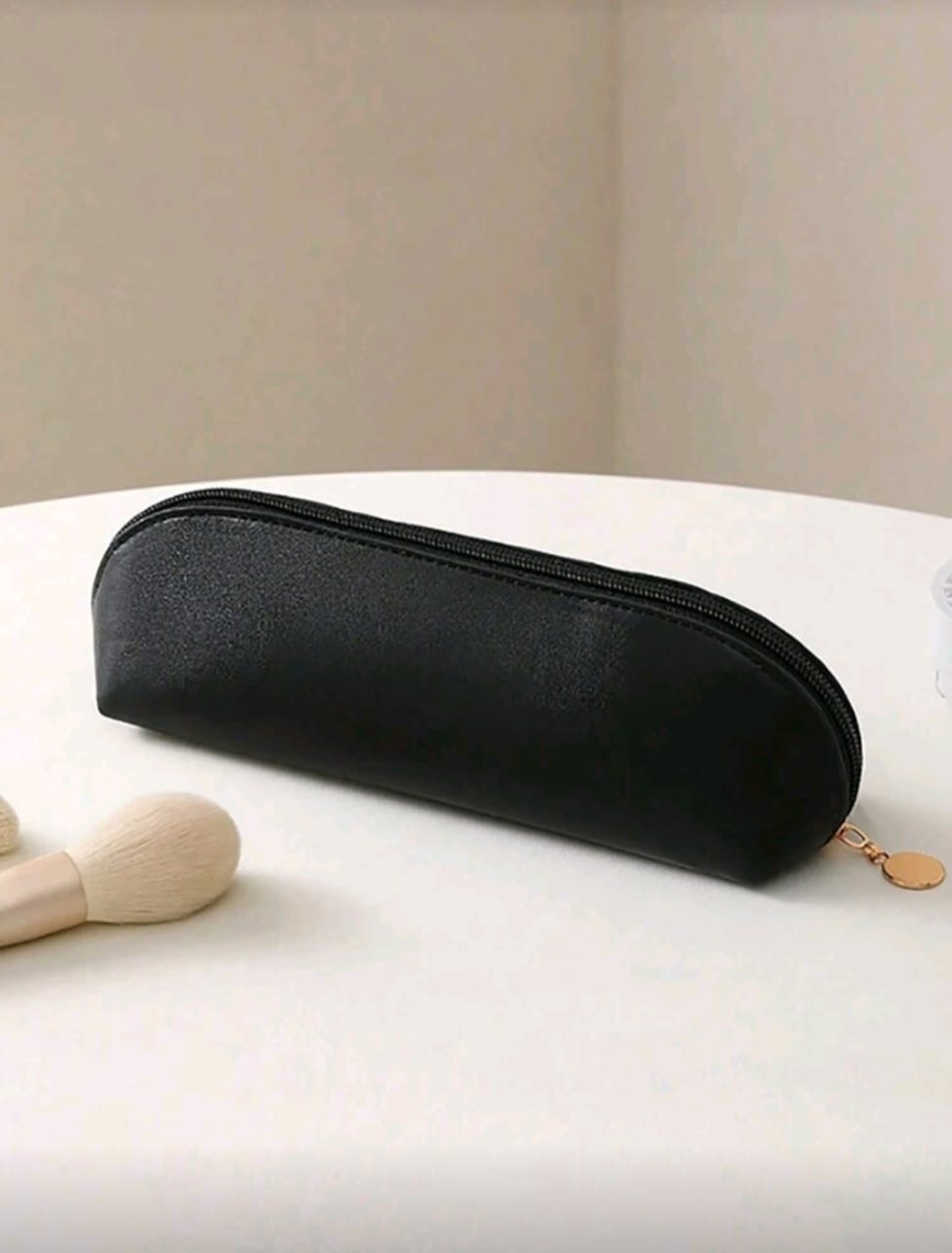 Minimalist Makeup Bag – Portable Travel Cosmetic Organizer Pouch for Women | Mini Makeup Case, Brush Holder & Storage Bag for Travel Essentials