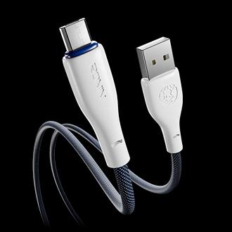 Ronin R-2025 FLEXIN Micro USB Cable | 1.2 Meter Braided Charging Data Cable | 2.4A Fast Charging Support | Durable USB Cable for Android Devices