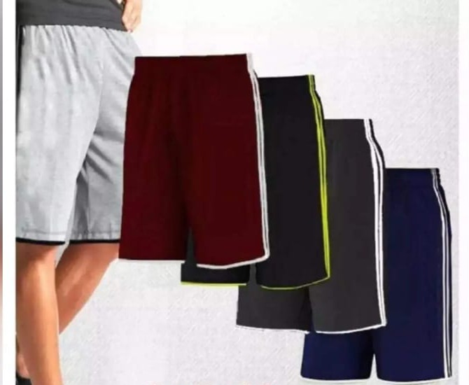 Summer Cotton Jersey Shorts For Men | Double Sided Two Strips |