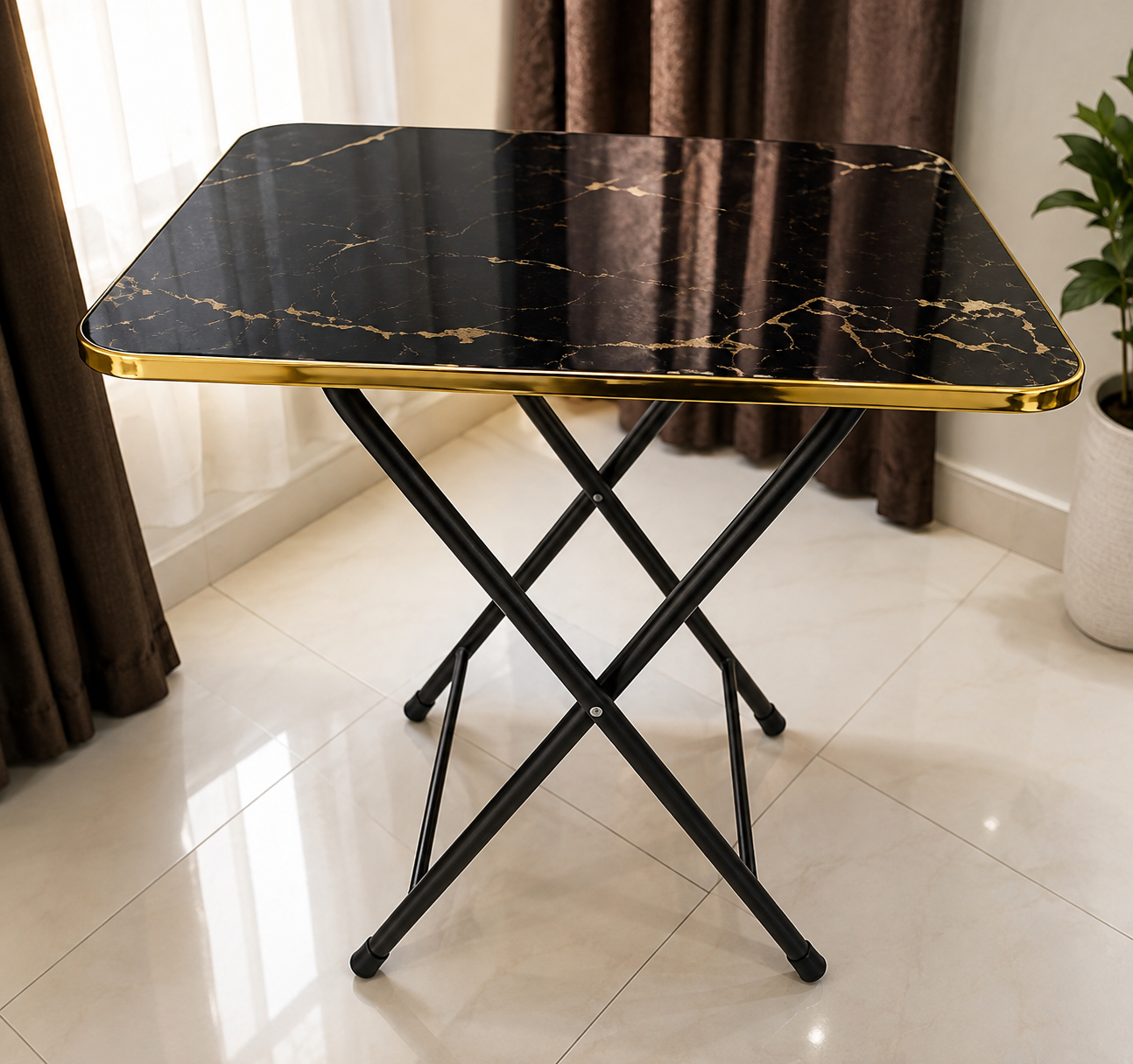 H&S Wooden Folding Table Modern Cofee Table Studying Table Laptop Table