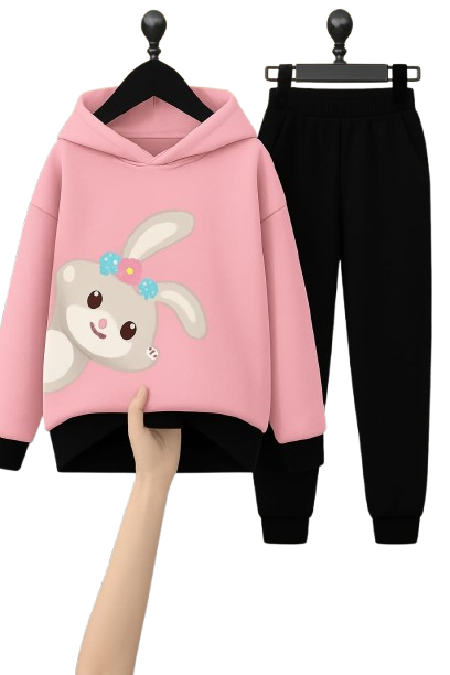 Hoodie & Trouser Set | Boys & Girls Warm Sweat Suit | Premium Fajar Stock Winter Collection